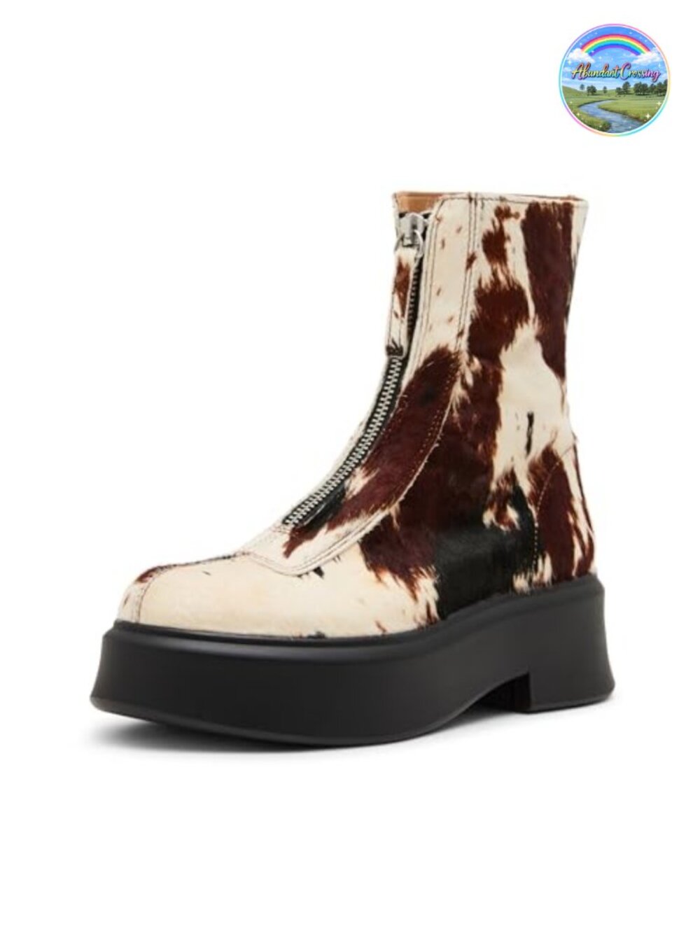 Steve Madden Jones Ankle Boot Brown Leather Platform Bootie Zip